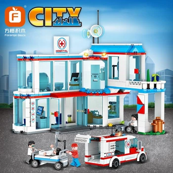 Конструктор Больница 3в1, CITY, 687 деталей