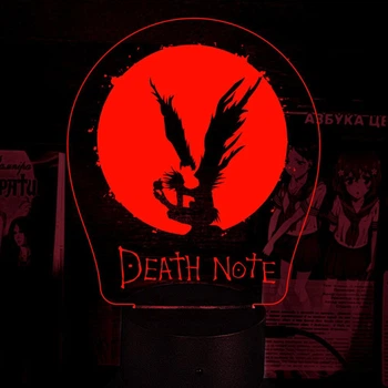 Светильник-ночник Тетрадь Смерти Death Note 16 цветов USB (28030)