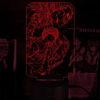 Светильник-ночник Death Note Тетрадь Смерти 16 цветов USB (28072)