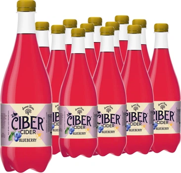 Упаковка сидру Ciber Blueberry солодкий 5.5% 0.8 л x 12 шт (4820002713434)