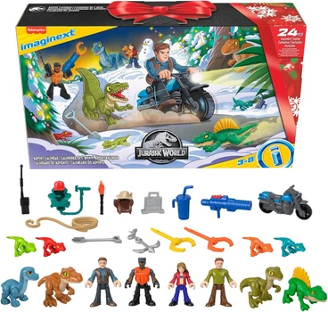 Адвент-календарь Парк Юрского периода Fisher-Price Imaginext Jurassic World Advent Calendar