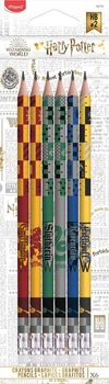 Набір олівців графітових Maped Harry Potter HB з гумкою блістер 6шт (MP.851701)