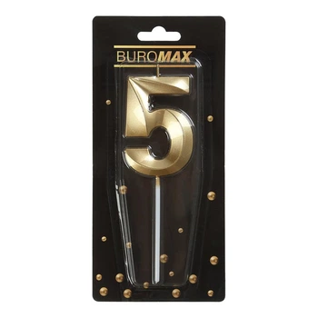 Свеча для торта Buromax цифра "5" (BM.98000-05)