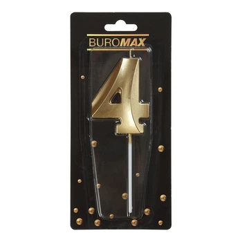 Свеча для торта Buromax цифра "4" (BM.98000-04)