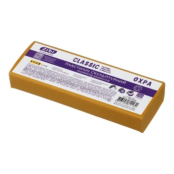 Пластилин скульптурный ZiBi Classic 250г охра (ZB.6285)