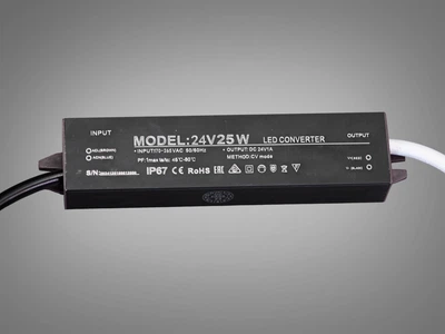 Ультратонкий блок питания для LED ленты Diasha 24V 25W IP67 1А