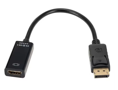 Кабель переходник DisplayPort to HDMI 4K кабель конвертер Black (500243)
