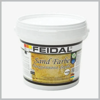 Краска декоративная Feidal Sand Farbe интерьерная тип сахара перламутрова 1 л