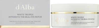 Гидрогелевые патчи d'Alba White Truffle Intensive The Real Eye Patch с экстрактом белого трюфеля 68 шт