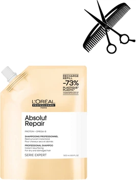 Професійний шампунь L'Oreal Professionnel Absolut Repair Refill для інтенсивного відновлення пошкодженого волосся 500 мл (3474637242206)