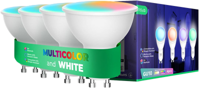 Inteligentna żarówka Nous Wi-Fi P8 RGB GU10 4 szt. (5907772033609)