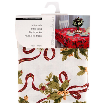 Obrus Excellent Houseware świąteczny Wielokolorowy 180 x 130 cm (139693-W2)