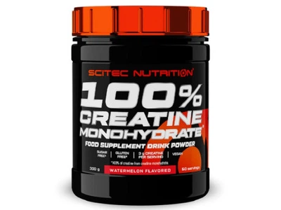 Креатин Scitec Nutrition 100% Creatine Monohydrate 300 грамів Смак Кавун