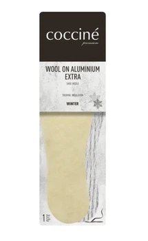 Устілки Coccine Wool On Aluminium Extra зимові вовняні з фольгою, термо, 3 мм. Розмір 43