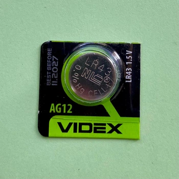 Батарейка 1.5V AG12 VIDEX (V12GA, LR1142, LR43) Alkaline