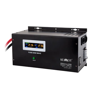 Джерело безперебійного живлення (ДБЖ) 1600/2200W 12v Kemot PROsinus 2200 (Чорний) (URZ3411)