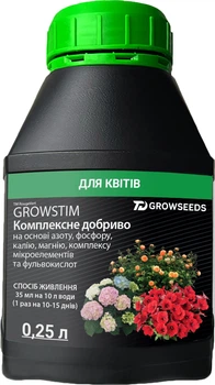 Добриво Plantin Growstim Rougevert для квітів 0.25 л (4820288920304)