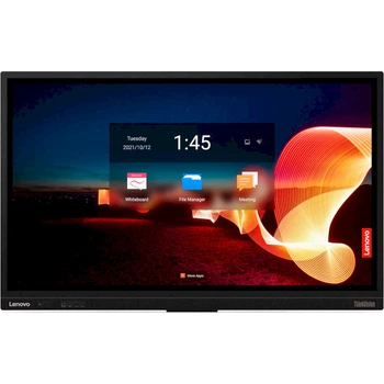 Інтерактивний дисплей сенсорний Lenovo ThinkVision T65 65" IPS 4K UHD Android 9 Black (62F3WA1CEK)