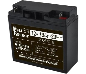 Акумулятор свинцево-кислотний AGM Full Energy FEP-1218 12V 18Ah для ДБЖ технологія AGM (FEP-1218)