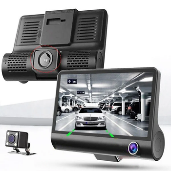 Відеореєстратор на 3 камери Car DVR WDR 1080P