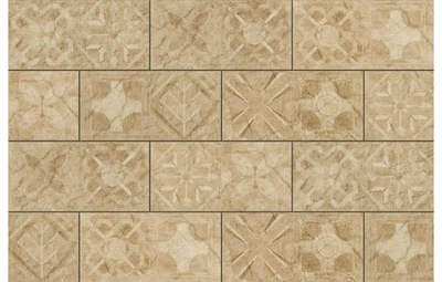 Плитка фасадная Torstone Beige Decor 148x300x9 Cerrad