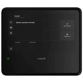 Модуль управління розумним будинком Ajax EN54 Fire Hub black