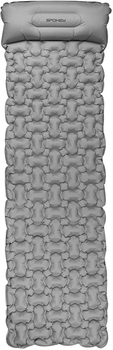 Materac dmuchany Spokey trekkingowy ultralight Air Bed 213 x 62 x 6 cm Jasnoszary 941062 (5905339410627)
