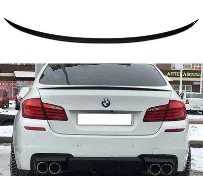 Premium Спойлер BMW F10 стиль M5 в цвете Чёрный глянец (ABS пластик) БМВ Ф10