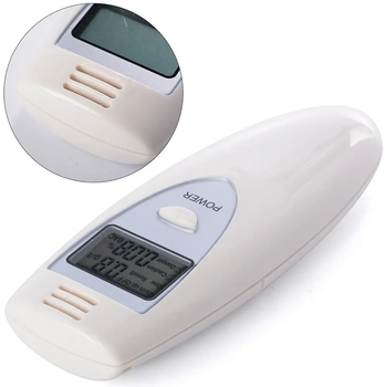 Алкотестер безконтактний цифровий ALT-04 (White) Безконтактний алкогольний тестер Алкотестер з цифровим дисплеєм