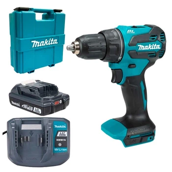 Аккумуляторная дрель-шуруповерт Makita LXT Basic DDF490WV в кейсе с 1 акб 18V 2.0Ah и з/у DCB18WA (DDF490WV)