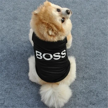 Дышащая крутая футболка для собак Boss L