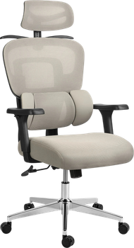 Fotel biurowy Sofotel Talin z mikrosiatką Szary (5903890629021)