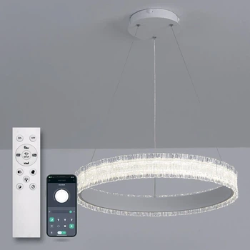 Світильник LED підвісний LUMINARIA ERIKA 65W R485 WHITE (з пультом)