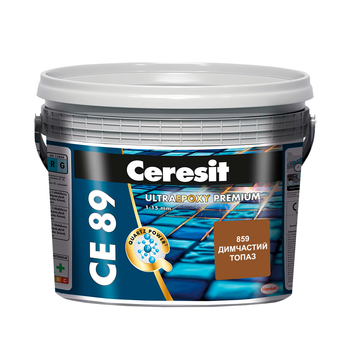 Фуга епоксидна для швів Ceresit CE89 Ultraepoxy Premium 859 димчастий топаз 2,5 кг