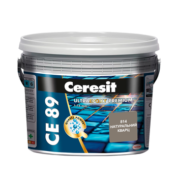 Фуга епоксидна для швів Ceresit CE89 Ultraepoxy Premium 814 натуральний кварц 2,5 кг