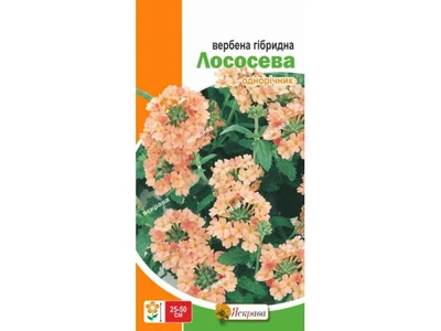 Вербена ЯСКРАВА гібридна Лососева (20 пачок) 0,1г