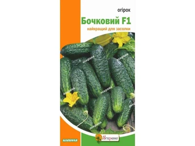 Огірок ЯСКРАВА Бочковий F1 (20 пачок) 0,5г