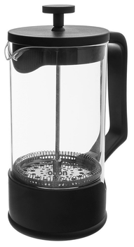 Чайник для заварювання кави і чаю Orion скляний Чорний 900 мл (8592381204310)