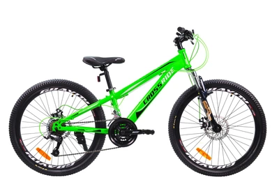 Велосипед гірський підлітковий Crossride Skyline 24 дюйми, рама 13" (Зелений)