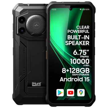 Протиударний телефон захищений водонепроникний смартфон iHunt Titan Music P11001 Ultra - 8/128 Гб, 6.75` , 10000 мАг, потужний динамік