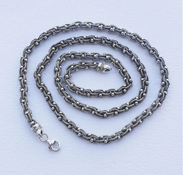 Цепочка византийская крученая Maxi Silver 9293 SE 55 см Серебристый