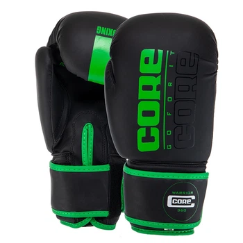 Перчатки боксерские BO-8540 Core 12oz Черно-салатовый (37568006)