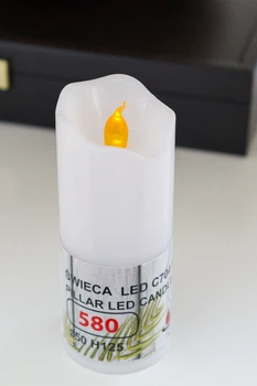Свеча led Subito 704 с желтым огоньком 12.5 см.