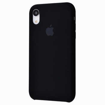 Чохол-накладка Silicone case для iPhone Xr Black чорний