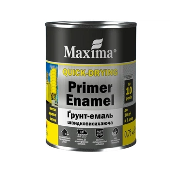Грунт-эмаль быстросохнущая Maxima 0,75 кг Красная