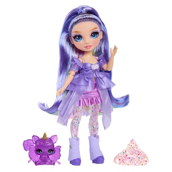 Игровой набор с куклой и слаймом RAINBOW HIGH серии "Rainbow Shimmers" Виолетта с аксессуарами 28 см 122425