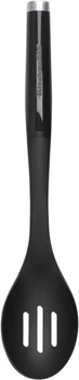Ложка для сервировки с прорезями KitchenAid Classic 34 см черная (KCG004OHOBE)