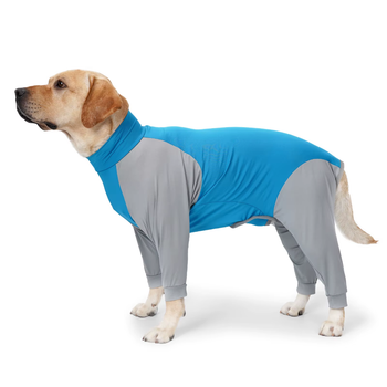 Пижама/попона для собак MOFESIPI Recovery Suit Blue&Grey 2XL