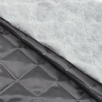 Синтепон 100g термопай 3см*3см с подкладкой 190т темно-серый (135г/м.кв150см пог.м) 181027