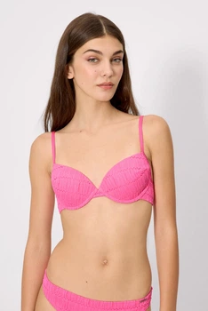 Верх купальника с уплотненной чашкой Ysabel Mora 44B Розовый неон (Neon Pink) (115992)